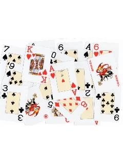 Póker - Póker Kártya Jumbo Index Casino Minőségű - 1 Csomag - Kék - Celofánban