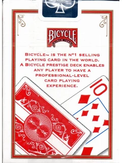 Póker - Bicycle Prestige 100% plasztik póker kártya - 1 csomag - Piros