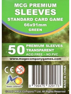 Kártyavédő Fólia - 63x88mm - Mcg Premium Sleeves Transparent - Standard Card Game (A Fólia Mérete: 66 X 91mm)