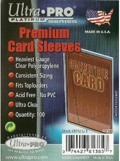 Kártyavédő Fólia - Ultra-pro Platinum Series - Premium Card Sleeves (100db)