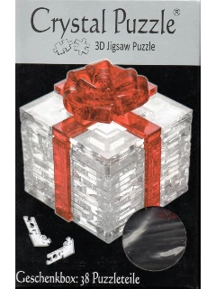 3d Kristály Kirakó - Piros Szalagos Ajándék Doboz - Red Ribbon Gift Box