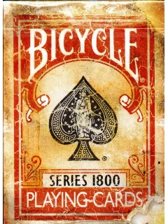 Bicycle Vintage Series 1800 Kártya - 1 Csomag - Piros
