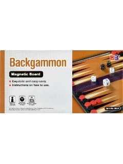 Backgammon - Összehajtható mágneses, műanyag (25x25x2cm)