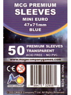 Kártyavédő Fólia - 44x68mm - Mcg Premium Sleeves Transparent - Mini Euro (A Fólia Mérete: 47 X 71mm)