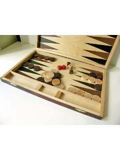 Backgammon - Fa Kivitelben (46x30cm)