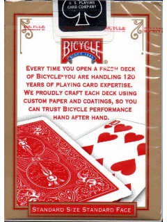 Bicycle 808 Rider Back Póker Kártya Piros - 1 Csomag